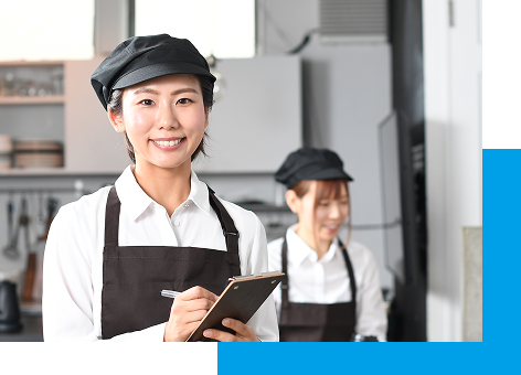 働く人たちの写真